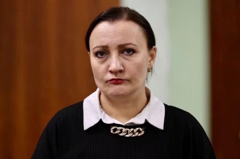 43 year old russian anastasia berezhinskaya accused for disrespecting russian army and president putin photo x tvrain