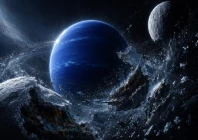 ancient disaster for neptune s moons observed
