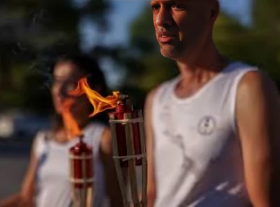 worshippers call upon ancient greek gods at mount olympus