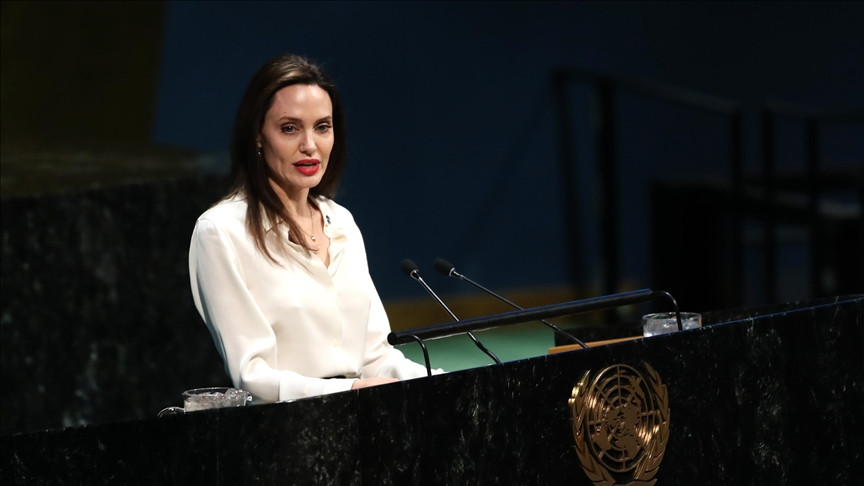 Angelina Jolie decries global injustice