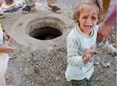 another child falls into manhole in karachi rescued in time another child falls into manhole in karachi rescued in time