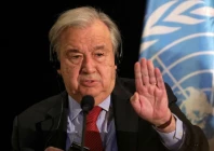 guterres listed threats that included breaches of international humanitarian law the targeting of civilians and the weaponization of food and water    without citing those responsible photo reuters