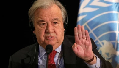 guterres listed threats that included breaches of international humanitarian law the targeting of civilians and the weaponization of food and water    without citing those responsible photo reuters
