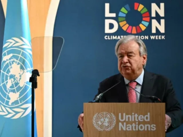 UN chief calls on AI firms to come clean on environmental costs | The Express Tribune UN chief calls on AI firms to come clean on environmental costs | The Express Tribune