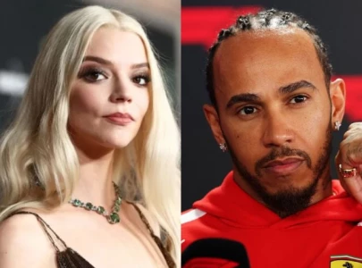 why was anya taylor joy in the f1 paddock with lewis hamilton