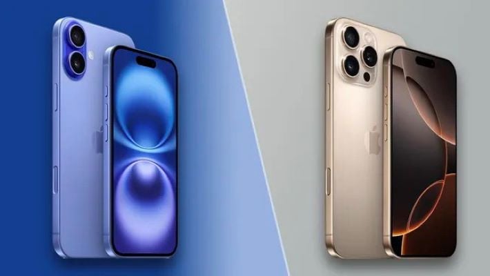 apple 16 phones with ultramarine and desert titanium colours photo apple home page