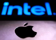 intel and apple logos are seen in this illustration taken september 24 2025 photo reuters
