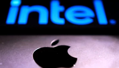 intel and apple logos are seen in this illustration taken september 24 2025 photo reuters