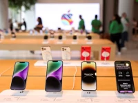 apple iphones are seen inside india s first apple retail store during a media preview a day ahead of its launch in mumbai india april 17 2023 photo reuters