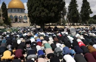 muslim worshippers pray outside the dome of the rock at the al aqsa mosque compound during friday noon prayers following 40 days of closure by the israeli authorities in jerusalem s old city on april 10 2026 photo afp muslim worshippers pray outside the dome of the rock at the al aqsa mosque compound during friday noon prayers following 40 days of closure by the israeli authorities in jerusalem s old city on april 10 2026 photo afp