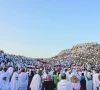 pilgrims ascend mount arafat for hajj climax pilgrims ascend mount arafat for hajj climax