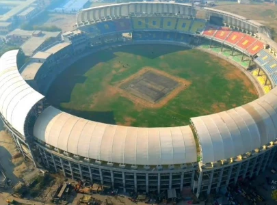 imran khan cricket stadium ready for charity match imran khan cricket stadium ready for charity match