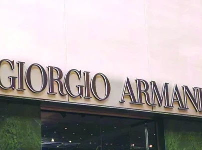 stage set for sale of armani fashion empire
