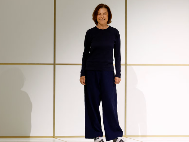 Designer Silvana Armani appears during Giorgio Armani Spring/Summer 2027 womenswear collection presentation as part of the Milan Fashion Week, in Milan, Italy, September 27, 2026. PHOTO: Reuters