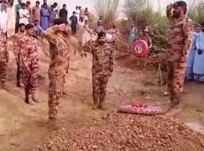 funeral prayers of martyred soldier offered funeral prayers of martyred soldier offered