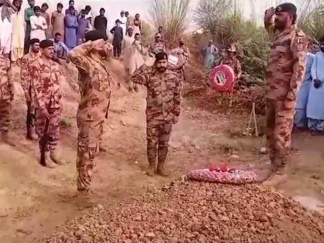 funeral prayers of martyred soldier offered funeral prayers of martyred soldier offered
