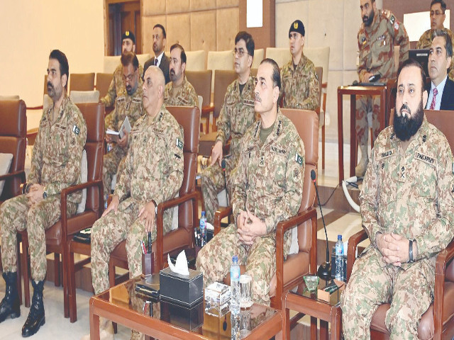 coas gen asim munir is given a comprehensive briefing on the prevailing security situation in balochistan photo nni