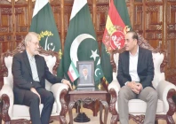 ali ardeshir larijani secretary of iran s supreme national security council meets chief of army staff field marshal syed asim munir at the ghq in rawalpindi photo ppi