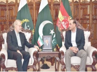 ali ardeshir larijani secretary of iran s supreme national security council meets chief of army staff field marshal syed asim munir at the ghq in rawalpindi photo ppi