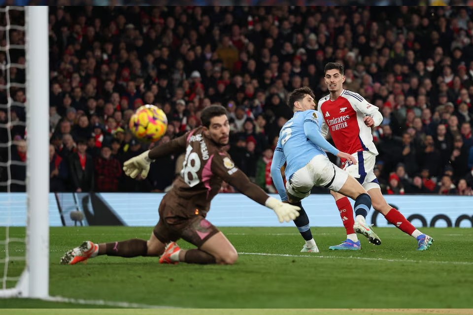 arsenal s kai havertz scores their fourth goal photo reuters