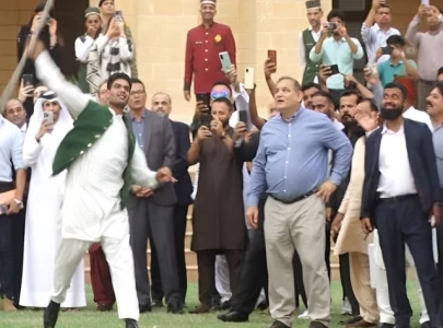 arshad nadeem dazzles with javelin throw at sindh governor house ceremony arshad nadeem dazzles with javelin throw at sindh governor house ceremony
