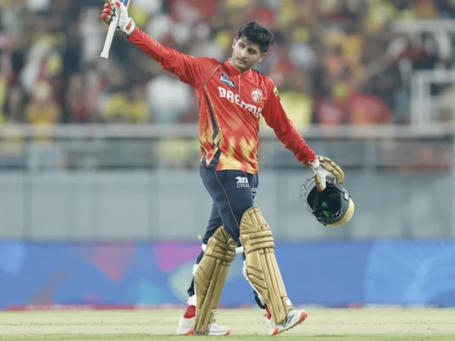 priyansh arya s brilliant knock of 103 included seven boundaries and nine sixes photo bcci priyansh arya s brilliant knock of 103 included seven boundaries and nine sixes photo bcci