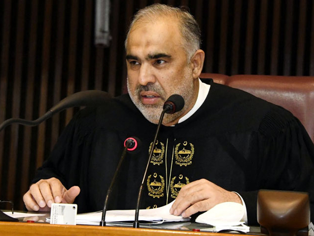 A file photo of NA Speaker Asad Qaiser.