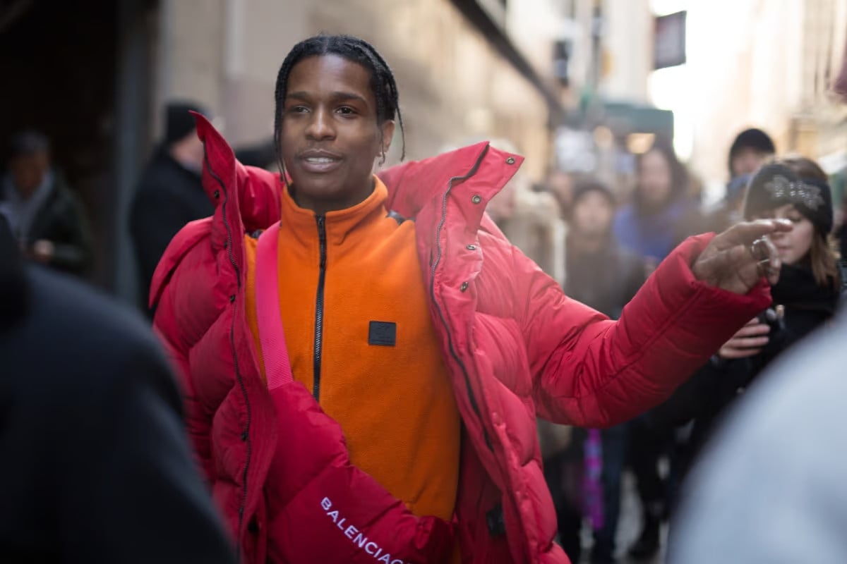 A$AP Rocky wearing Calvin Klein Fleece in 2017. Image: Stockx