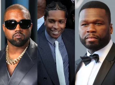 kanye west and 50 cent react to a ap rocky s acquittal after not guilty verdict