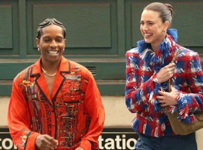 a ap rocky and margaret qualley film romantic chanel proposal in nyc