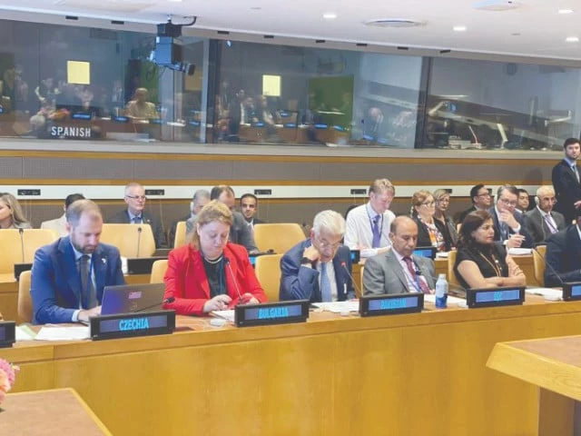defence minister khawaja muhammad asif at the ministerial meeting of the group of friends on mediation under the theme re affirming cooperation between the un and regional organizations