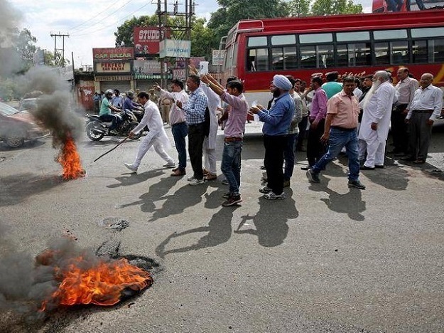 Activists of the National Panther Party have staged demonstrations demanding a CBI probe into the killing of Asifa Bano and the deportation of Rohingyas and Bangladeshi nationals. PHOTO: REUTERS