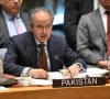 pakistani ambassador to the united nations asim iftikhar ahmad speaks during a united nations security council photo afp