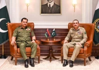 i chief of army staff field marshal asim munir meets lieutenant general saddam khalifa haftar deputy commander in chief of the libyan arab armed forces at the general headquarters on wednesday photo ispr