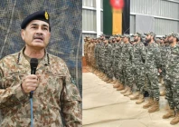 chief of defence forces and army chief field marshal syed asim munir interacts with officers and troops deployed in forward areas during his visit to wana in south waziristan on wednesday photo ispr