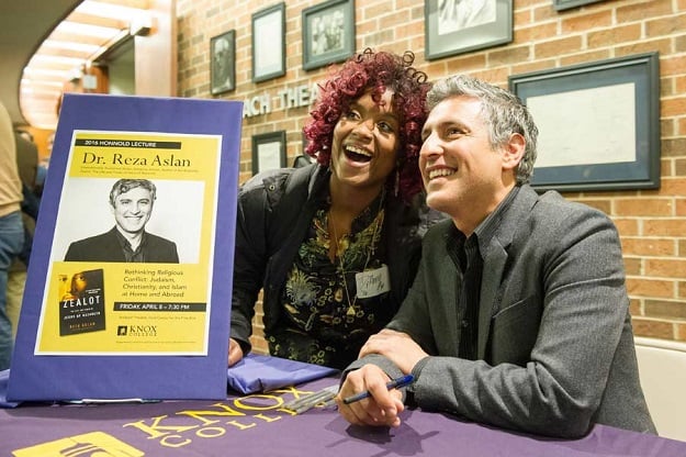 The 2016 Honnold Lecture was presented by religion scholar Reza Aslan. PHOTO COURTESY: KNOX