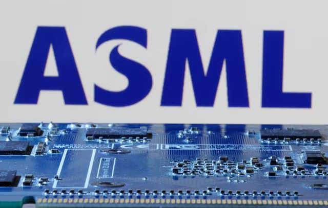 asml logo is seen near computer motherboard in this illustration taken january 8 2024 photo reuters asml logo is seen near computer motherboard in this illustration taken january 8 2024 photo reuters