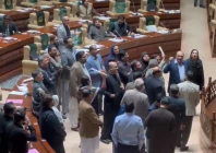 lawmakers of the muttahida qaumi movement pakistan mqm p expressed immense concern on gul plaza incident chanting slogans against sindh government photo screengrab mqm x handle