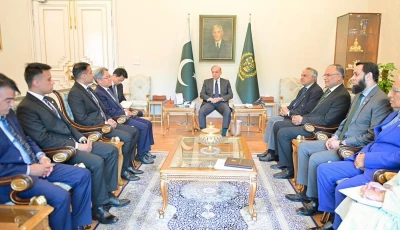prime minister shehbaz sharif meets pakistani astronauts in islamabad on april 23 2026 photo pmo