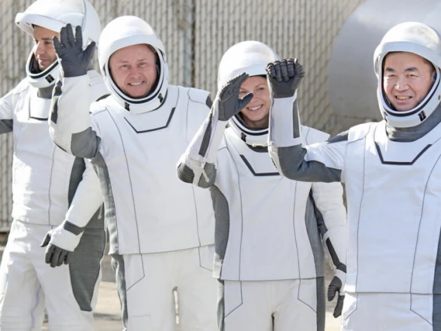 the four members of the spacex crew 11 are evacuating from the international space station due to a a medical problem affecting one of them photo afp file the four members of the spacex crew 11 are evacuating from the international space station due to a a medical problem affecting one of them photo afp file