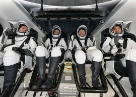 spacex capsule brings international crew safely home spacex capsule brings international crew safely home