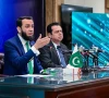 minister for information attaullah tarar speaks alongside minister of state for interior talal chaudhry during a press conference at the press information department on saturday photo pid file