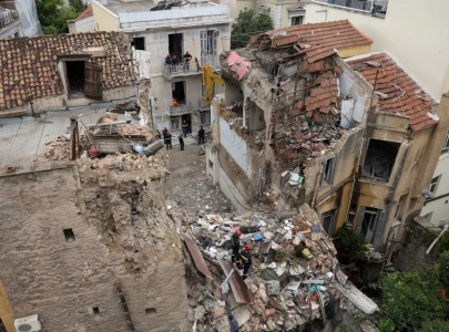 six dead after explosion destroys building in athens