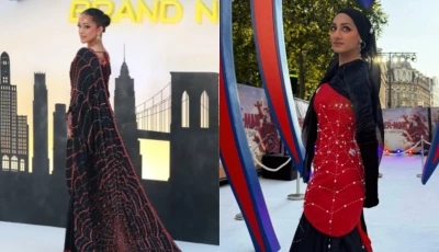 uk based pakistani creator atifa arshad in a custom spider web sari left and forbes 30 under 30 honouree zainab jiwa in a modest spider man inspired ensemble right photos atifaarshad zeewhatidid instagram uk based pakistani creator atifa arshad in a custom spider web sari left and forbes 30 under 30 honouree zainab jiwa in a modest spider man inspired ensemble right photos atifaarshad zeewhatidid instagram