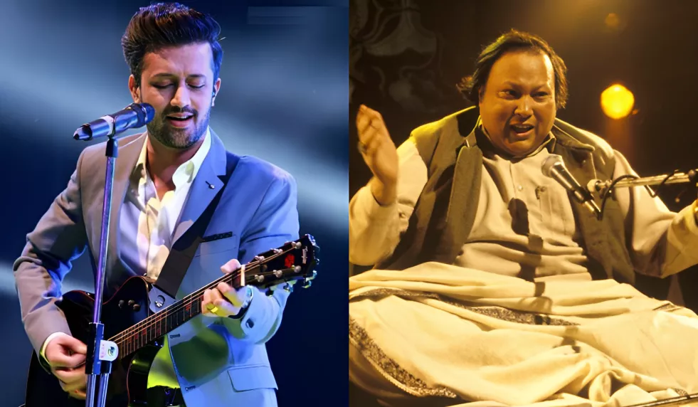 watch atif aslam pays tribute to maestro nusrat fateh ali khan