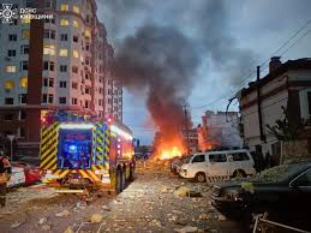 ukrainian law enforcement officers work at the site of an air attack at an undisclosed location in the kyiv region on september 28 2025 photo afp