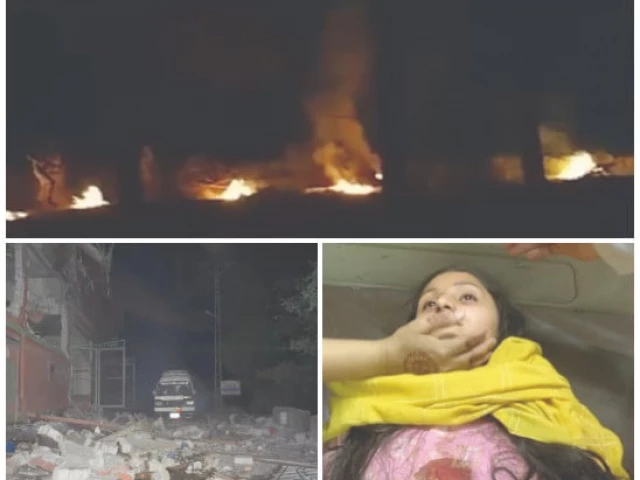 flames rise as pakistan fires a retaliatory missile at indian brigade headquarters a girl sustains serious injuries in an indian missile attack in ajk a mosque is destroyed in muzaffarabad during the indian attack photo express flames rise as pakistan fires a retaliatory missile at indian brigade headquarters a girl sustains serious injuries in an indian missile attack in ajk a mosque is destroyed in muzaffarabad during the indian attack photo express