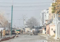security personnel inspect the blast site in quetta photo afp