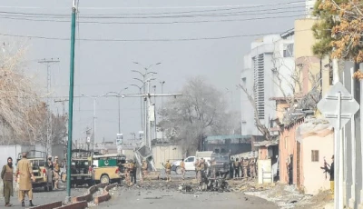 security personnel inspect the blast site in quetta photo afp
