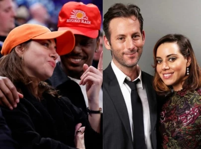 aubrey plaza seen at knicks game with jerrod carmichael two days before husband jeff baena s death